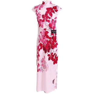 茜卡索 拉丁舞服装儿童比赛服演出连衣裙女孩表演旗袍舞裙夏G3123