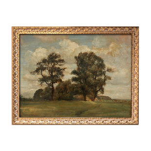 可可的画廊 美式法式复古样板间民宿风景油画古典玄关背景墙挂画