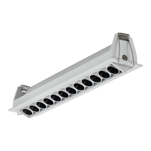 焦距照明内嵌入式格栅射灯圆孔线型家用客厅长条形可调角度栅格灯