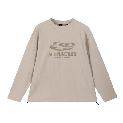 ACUPUNCTURE爱克佩特潮牌宽松印花上衣长袖 T 恤