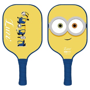 【小黄人联名】Luzz路兹儿童匹克球拍碳纤维高颜值安全环保无毒