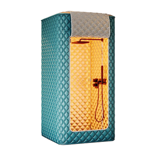 夹棉洗澡帐篷淋浴保暖浴罩浴帐卫生间干湿分离浴帘防水防霉汗蒸房