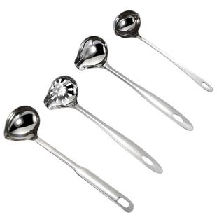 创意加厚不锈钢带嘴淋汁汤勺浇汁壳尖斜嘴汤瓢歪嘴臭豆腐鸭嘴勺子