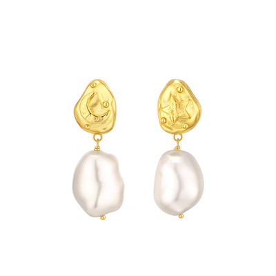 Onchic小众设计感耳环珍珠