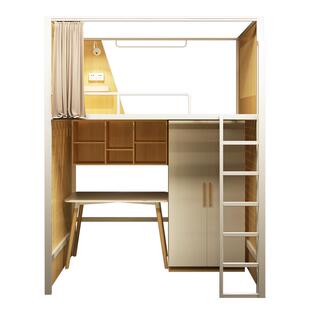 茁豪家居儿童床上床下桌一体组合床大学生宿舍床小户型上床下衣柜