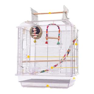 鹦鹉鸟笼虎皮牡丹玄凤大型超大观赏鸟笼大号鸟用透明全景别墅笼子