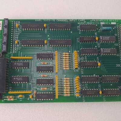 KARL SUSS-16 CHANNEL INPUT CARD 614PC113 REV. 02, 260PC113-0