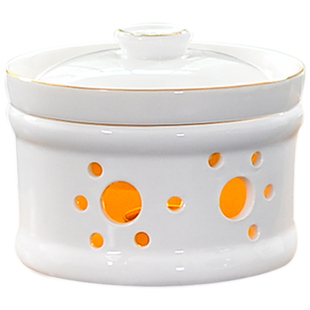 金边陶瓷蜡烛加热鱼翅盅小米辽参盅燕窝炖盅海参鱼胶碗一位翅盅炉