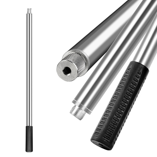 不锈钢大物抄网杆加厚加粗超硬连接杆天幕杆摘果鱼叉香椿杆捞鱼竿