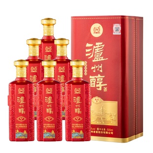 泸州老窖泸州醇绵柔9浓香型白酒整箱500ml*6瓶装送礼自饮高档礼盒