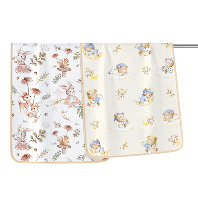 婴儿防水可洗透气纯棉a类隔尿垫