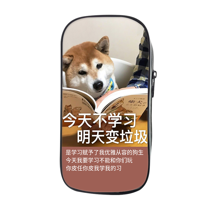 学习搞笑笔袋文具铅笔盒周边创意卡通可爱新款流行网红限定ins日系大容量男生学生官方个性简约多功能帆布包