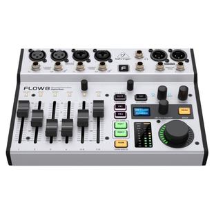 BEHRINGER/百灵达FLOW8 专业乐队直播声卡数字调音台蓝牙K歌专用