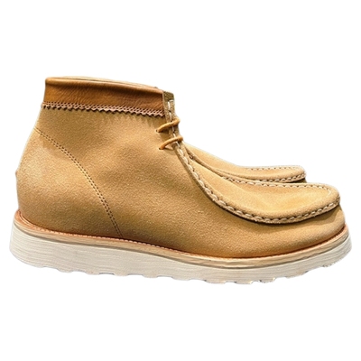 阿美咔叽厚底袋鼠鞋翻毛皮靴潮流