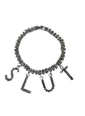 现货美国水钻手链吊坠水晶