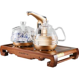 金灶KW-007古花木茶盘茶艺炉木雕底座电茶炉实木精雕炉座电热炉