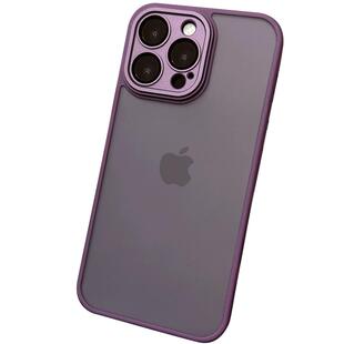 防指纹新款17air适用苹果14pro手机壳16网红爆款iphone13透明磨砂12promax防滑硅胶肤感15硬壳ip暗紫色pm女11