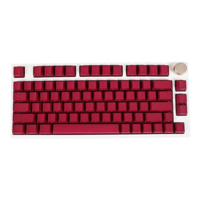KCPMASTER经典色-勃艮第红键帽侧刻纯色透光PBTOEM68758098键盘帽