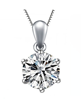 PT950铂金项链 女友礼物 白金项链 百搭珠宝首饰 钻石吊坠女款