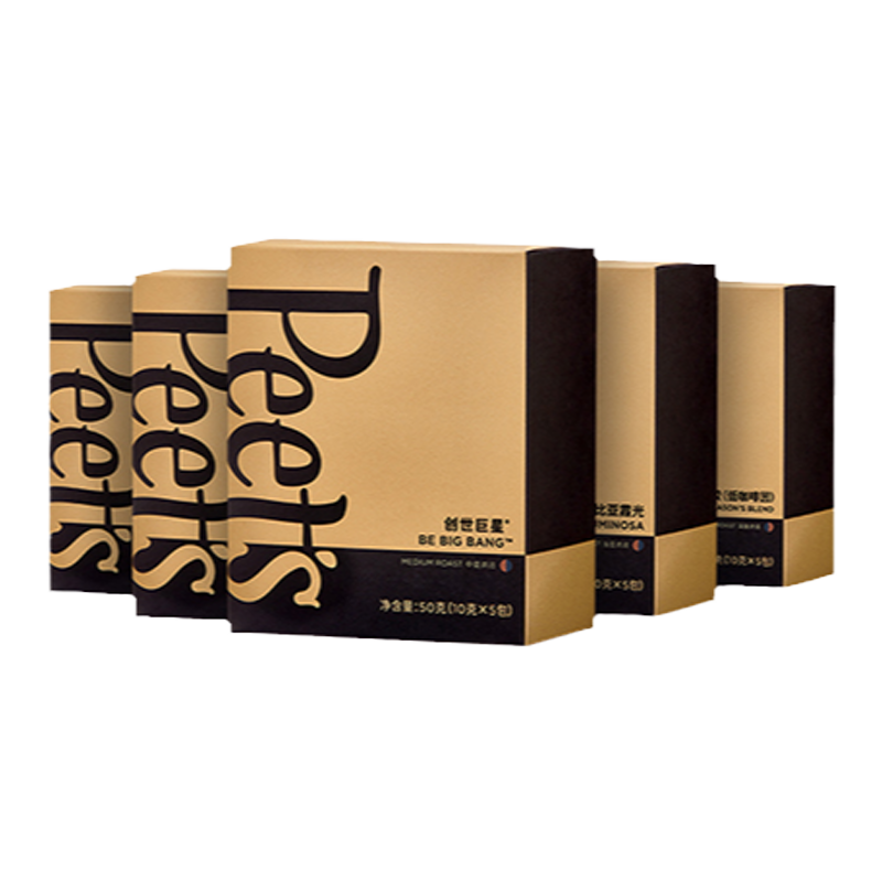 Peets 皮爷创世巨星大航海家挂耳咖啡新鲜黑咖啡粉手冲现磨送礼