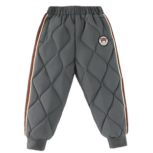 小猪班纳童装2024冬装新款儿童裤子小童男童羽绒裤宝宝幼童长裤潮