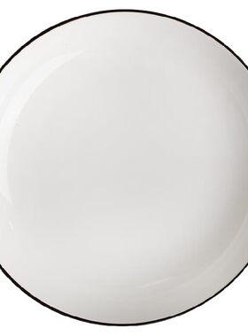 川岛屋简约黑线盘子风餐具碗ins