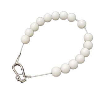 户外不锈钢旗杆防风导向项链珠子22MM外径4MM孔径配活动扣