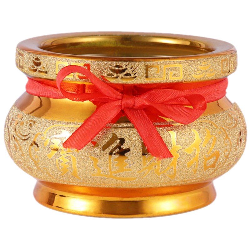 陶瓷沙金香炉招财进宝家用供奉店铺财神炉供香佛堂拜神烧香聚宝盆