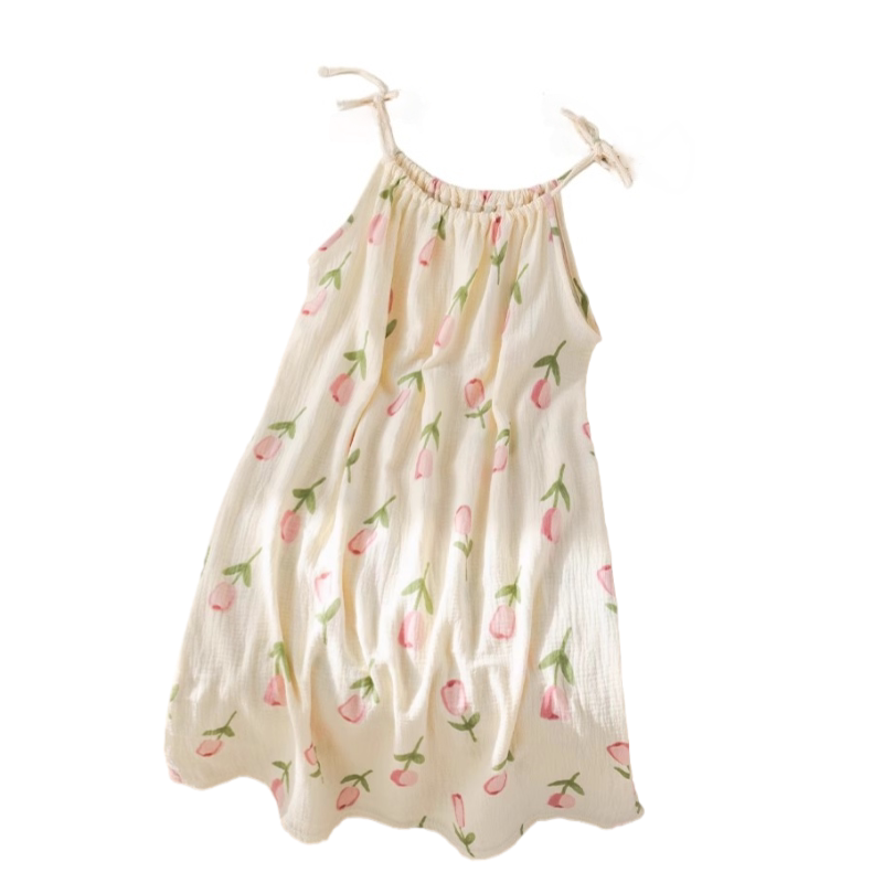 可调节纯棉纱布吊带孕妇睡裙夏季薄款可外穿月子服产后睡衣女待产