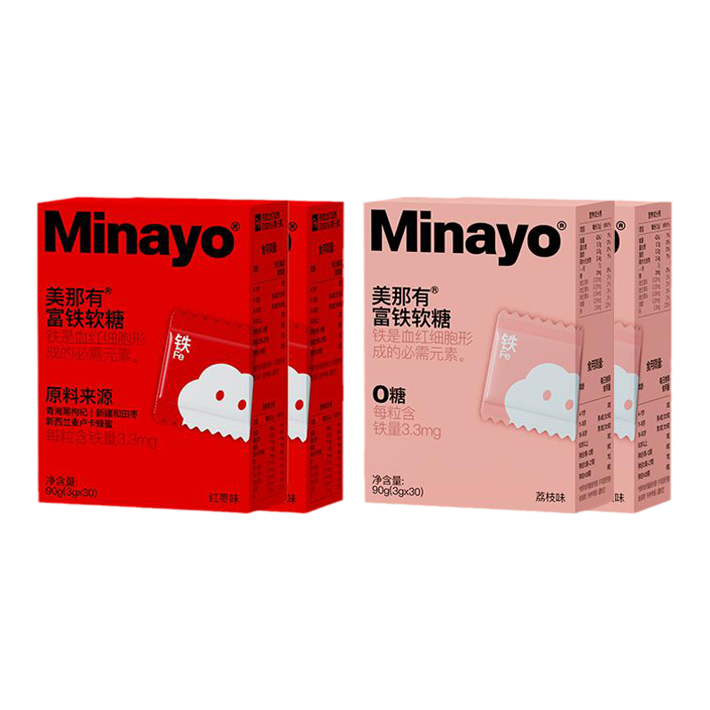Minayo美那有富铁软糖孕妇青少年