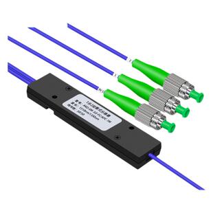 奥康达广电级光纤分光器1分2 光纤分路器一分二光纤分线器单模FC/APC盒式/拉锥式1分2铠装防鼠咬12052