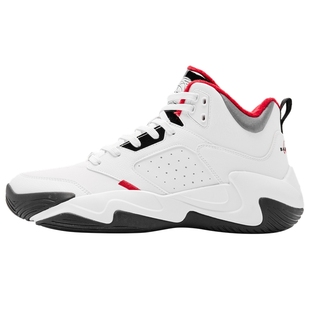 乔丹男鞋篮球鞋男2025冬季青少年皮面加绒高帮球鞋耐磨实战运动鞋