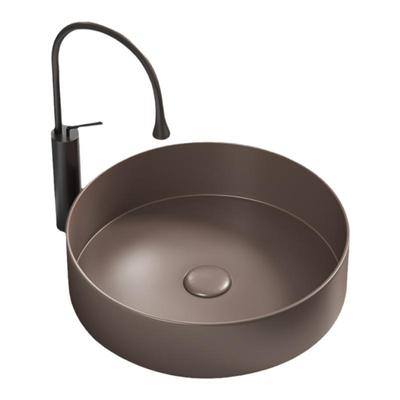 哑光陶瓷彩色台上盆洗手盆圆盆