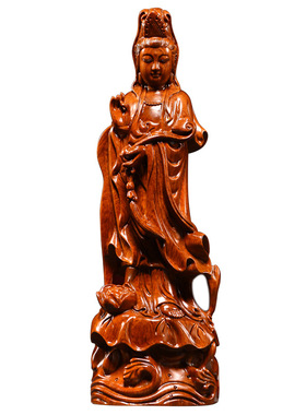 樵风实木观音菩萨摆件厂家直销