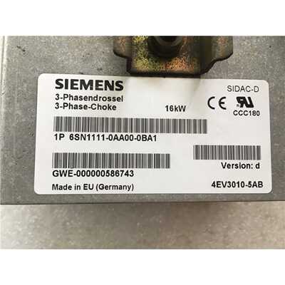 议价6SN1111-0AA00-0BA1西门子611 HF 电抗器 16kW 6SN11110AA000