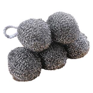 钢丝球自带挂绳不锈钢清洁球不掉丝不生锈家用厨房刷铁锅洗碗神器