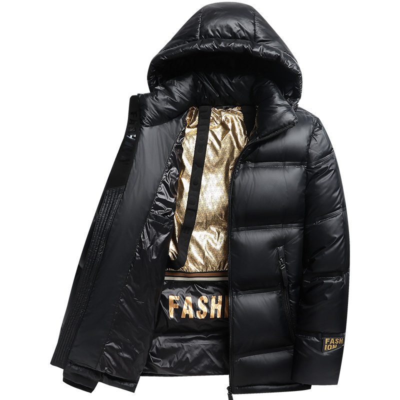 老人头黑金羽绒服白鸭绒2026冬季新款东北超厚保暖极寒服男女同款