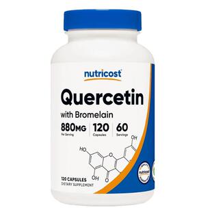 美国原装Nutricost槲皮素与菠萝蛋白酶120粒Quercetin Bromelain