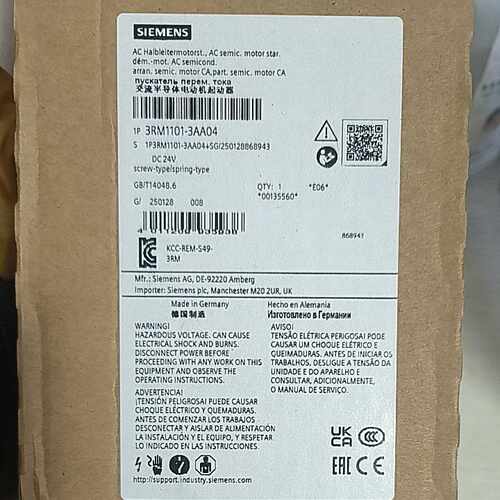 议价3RM1101-3AA04西门子电动机起动器全新原装正品现货