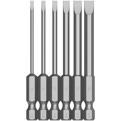 超硬合金钢一字电动强磁批头套装