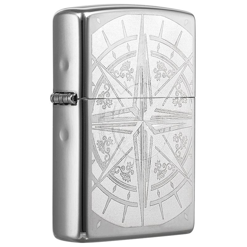 ZIPPO正品旗舰店原装打火机zippo正版男士打火机指南针29232