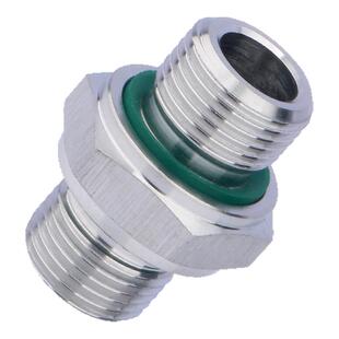 304不锈钢高压六角双外丝ED密封加厚对丝变径直接头4分G直管螺纹