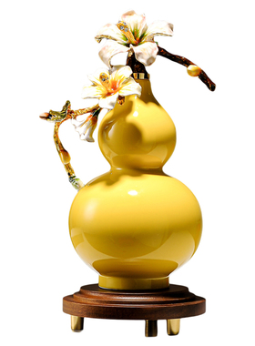 葫芦摆件玉兰花摆件乔迁新居礼品