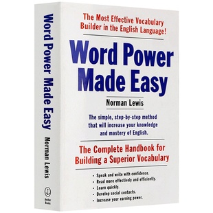 单词的力量 Word Power Made Easy 英文原版 英语单词学习方法工具书 可搭merriam webster Vocabulary builder英英韦氏词典字典