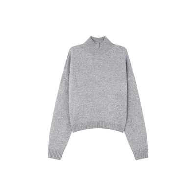 高智感高领松弛知性收腰毛衣