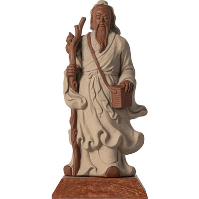 华佗神医陶瓷雕塑像历史人物摆件禅意家居客厅书房桌面装饰工艺品