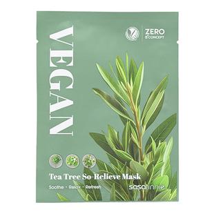 SASATINNIE莎莎天妮茶树舒缓面膜补水保湿修护温和敏肌适用10片装
