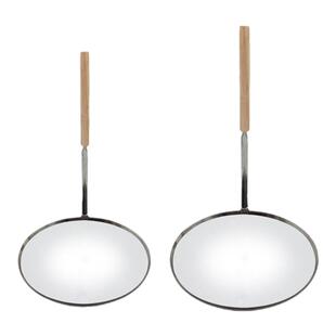 不锈钢油炸虾饼勺子不粘老式锅巴模具模子铜勺土豆饼月亮粑粑模具