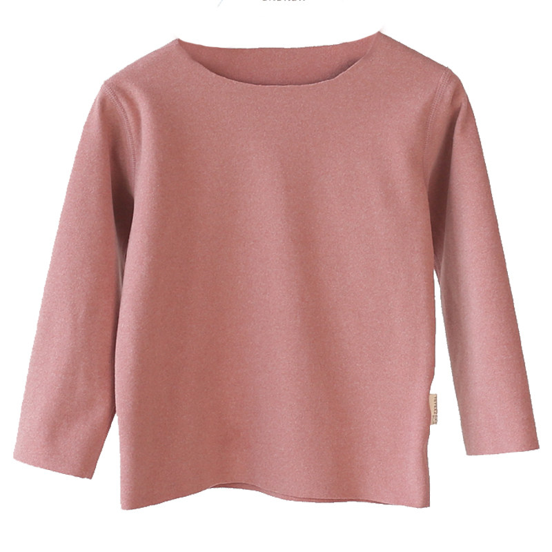 儿童发热德绒保暖秋衣冬童装男女童无骨T恤打底衫中大童内衣上装