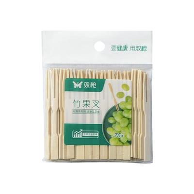 双枪水果叉牙签一次性食品级